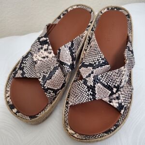 Brand new Aerosoles snakeskin sandals